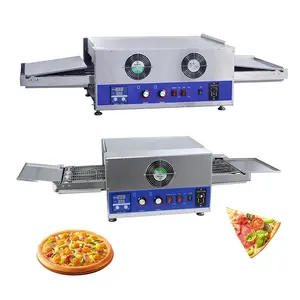 Thương mại thức ăn nhanh nhà hàng điện lò nướng bánh pizza băng tải Máy nướng bánh