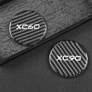 2Pcs Dessous de verre en fibre de carbone antidérapant pour <span class=keywords><strong>Volvo</strong></span> XC60 XC40 XC90 AWD <span class=keywords><strong>V90</strong></span> V60 T6 V50 S40 S60 S90 - Product Image 1