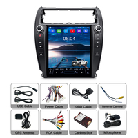 Autoradio Android 12 pouces vertical 4 Go 64 Go CarPlay sans fil Android Auto GPS Stéréo pour Toyota Camry 2012 2013 2014