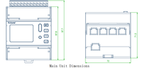 Compteur d'énergie multi-circuits Acrel DTSD1352-4S, compteur de puissance triphasé 100A avec RS485/Modbus-RTU pour station de base