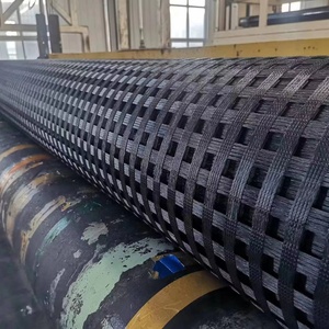 100kn Polyester geogrid cho nền tảng đất ổn định nhựa Địa Lý lưới mặt đất ổn định giữ lại tường đường gia cố - Product Image 4