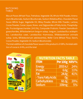 Coupelle de chocolat saine avec prébiotiques ajoutés, dessert céréalier en cornet croustillant, fournisseur en gros