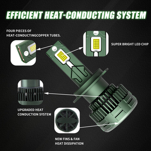 Sistemas de Iluminación Automotriz, Luces LED H11 de 170W, Bombilla LED H7 <span class=keywords><strong>CSP</strong></span> 4575, Faros Delanteros LED H1 H3 9005 9006 H4 para Automóvil - Product Image 4