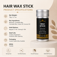 Fournisseur en gros de bâtons de cire capillaire avec une formule légère et non grasse pour les salons de coiffure et les magasins de beauté