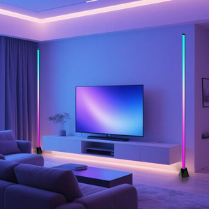 Nhà thông minh <span class=keywords><strong>LED</strong></span> Đèn sàn với rgbic Rom âm nhạc đồng bộ trang trí ABS cơ thể ứng dụng điều khiển thiết kế hiện đại 150cm ứng dụng điều khiển và từ xa - Product Image 5