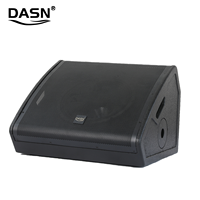 DASN MS12DE 2400W 12 pouces DSP Active Coaxial Woofer Bois Son puissance scène studio Bande DJ Chanteur Moniteur Professionnel Haut-parleurs