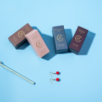 Boîte cosmétique en carton blanc recyclable pliable avec logo personnalisé du fabricant, gaufrage de luxe, estampage à chaud, boîte de sérum mate gaufrée