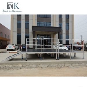 เวทีอลูมิเนียมสี่ขา แข็งแรงทนทาน สำหรับงานแสดงสินค้าและบูธแสดงสินค้า - Product Image 5