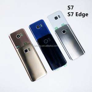 Lot de coques de rechange pour <span class=keywords><strong>Samsung</strong></span> Galaxy <span class=keywords><strong>S7</strong></span> Edge, pour modèles G935, <span class=keywords><strong>S7</strong></span>, G930, couvercle arrière, châssis en verre, pièces de réparation avec autocollants - Product Image 2