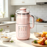 Mixeur multifonctionnel 1500 ml, silencieux, pour lait de soja, avec couvercle anti-bruit, sans résidus, broyeur de grains, processeur multi-céréales