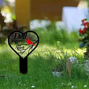 Lapide con inserto per pavimento in acrilico simpatizza il memoriale per i giardini del Patio esterno o i cimiteri per animali domestici - Product Image 1