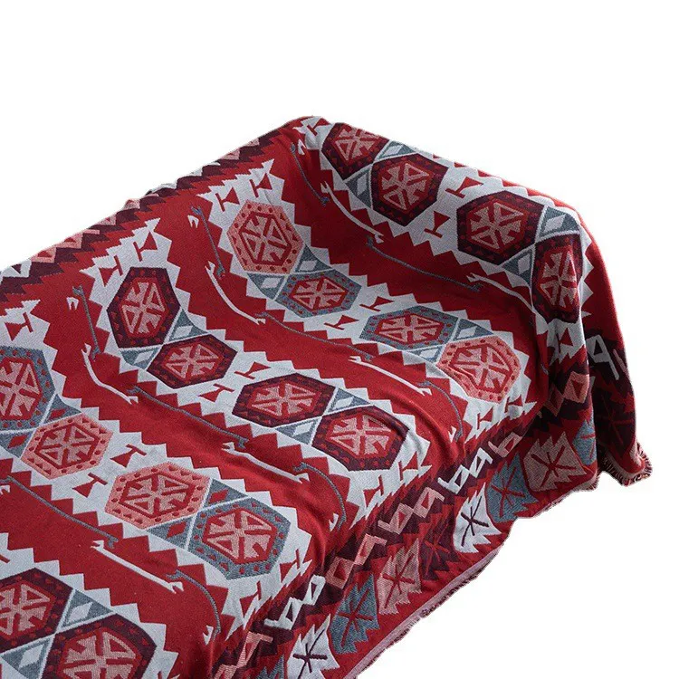 Couvertures et lancers de Crochet personnalisés, couvertures tricotées en acrylique épais, vente en gros, hiver, OEKO-TEX