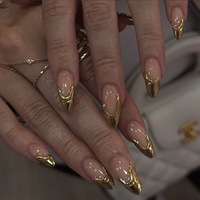 Offre Spéciale : Faux Ongles Gothiques en Velours à Coller, 24 Pièces, Forme Cercueil Moyenne, Motif Rose Noire et Dentelle, Thème Dark Romance, Vente en Gros