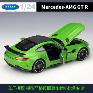 Welly 1:24 <span class=keywords><strong>Mercedes</strong></span>-<span class=keywords><strong>Benz</strong></span> AMG GT R Modellino Auto in Metallo Pressofuso per Collezionisti, Regalo, Vendita all'Ingrosso - Product Image 3