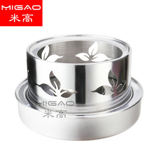 หม้อสแตนเลส Migao พร้อมฝาและฐานสำหรับทำอาหารและนึ่งอาหาร - Product Image 3