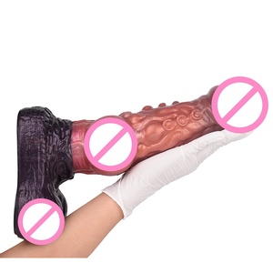 Dildo in Silicone Premium all'Ingrosso, Plug Anale Portatile, Ecologico, 100% Impermeabile, Realistico, a Doppio Strato, Morbido al Tatto, Fantasia Animale - Product Image 3