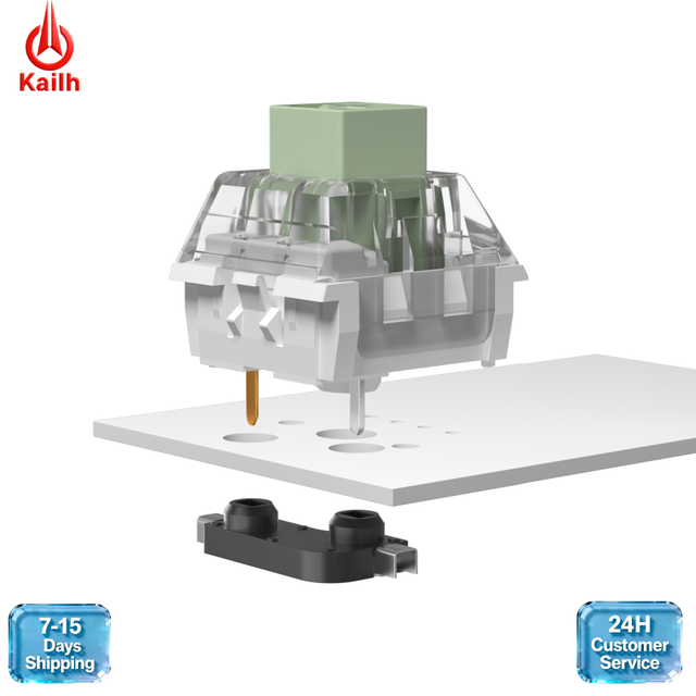 Kailh 3Pin Hot Swappable Connector Socket Switches on Mechanical Keyboard Switch Socket PCB DIY PCB Modular Socket