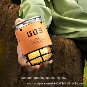 Bluetooth 5.3 <b>Mini</b> Portable <b>Speaker</b> With RGB LED Light Outdoor Camping Waterproof Metal Subwoofer Wireless <b>Speaker</b> - Product Image 3