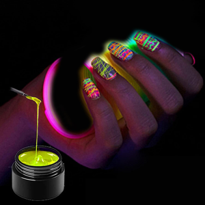 Couleurs saines Gel araignée lumineux fil élastique dessin <span class=keywords><strong>manucure</strong></span> ongles conceptions avec Style français lueur dans le noir pour les lignes - Product Image 2