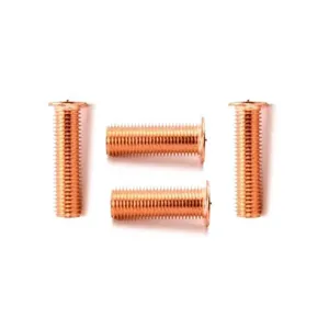 M3 M4 M5 M6 M8 M10 H59 H62 Nickel Tin Plated Bronze Brass Copper Plated Weld Stud Screw ISO 13918