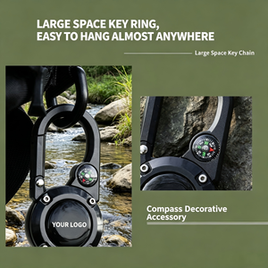 Llavero retráctil <span class=keywords><strong>YOYO</strong></span> de acero de alta calidad con LOGO personalizado, impermeable, antipérdida, para pesca, escalada y brújula - Product Image 6