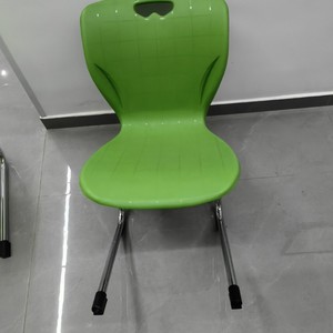 Chaise d'école en plastique empilable jaune-vert pour enfant et étudiant, design contemporain - Product Image 2