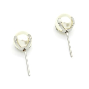Anno Jewelry Pendientes de perlas de imitación con forma de bola, poste de acero y oro, regalo unisex, joyería de moda - Product Image 3