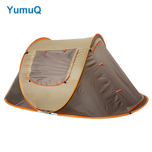 YumuQ 2 personas Venta caliente Compre una mejor caravana grande Tienda de <span class=keywords><strong>toldo</strong></span> emergente barata Apertura automática para acampar - Product Image 5