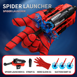 Giocattolo Animale Piccolo Personalizzato Cosplay Spider-Man Lanciatore di Ragnatele 2 Bombolette di Ragnatele PVC da Polso Gadget Novità Eroe 14+ Anni - Product Image 1