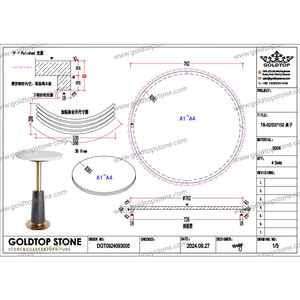 Encimeras de Cuarzo Brittanica de Alta Calidad Goldtop, Serie Calacatta, Decoración Moderna para el Hogar y Villas, OEM/ODM 5004 Artificial - Product Image 4