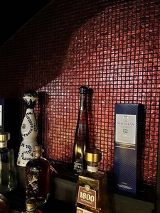 Màu Đỏ MEN Gạch Mosaic Thủy Tinh cho biệt thự cao cấp Câu lạc bộ sang trọng KTV trung tâm mua sắm khách sạn trang trí tường - Product Image 3