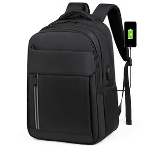 Sac à dos professionnel antivol en nylon imperméable de haute qualité avec logo personnalisé, multi-compartiments, élégant pour ordinateur portable et voyage - Product Image 1