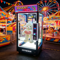 Machine de jeu d'arcade à ciseaux simples homologuée CE, avec taux de gain réglable, test de réaction visuelle et jeu de cadeaux