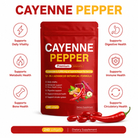 Capsule de Cayenne : Complément Herbal Thermogénique Naturel pour Stimuler la Circulation Sanguine et Soulager la Raideur Liée à une Sédentarité Prolongée