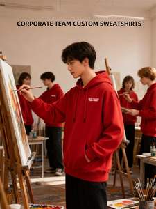 उच्च गुणवत्ता वाली कस्टम टीम लाइन सिल्क स्क्रीन मुद्रित शीतकालीन स्ट्रीटवियर हूडी - Product Image 5