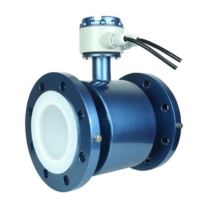 เครื่องวัดการไหลของน้ำแบบแม่เหล็กไฟฟ้าชนิดเชื่อมต่อแบบหน้าแปลน Dn 100 PT900 พร้อมระบบส่งข้อมูลทางไกล - Product Image 3