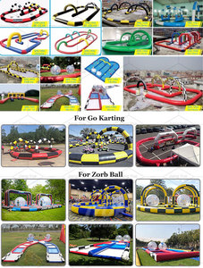 Piste de course de ballon gonflable Zorb, <span class=keywords><strong>Go</strong></span> Kart, en plein air, prix d'usine, nouveau, - Product Image 6