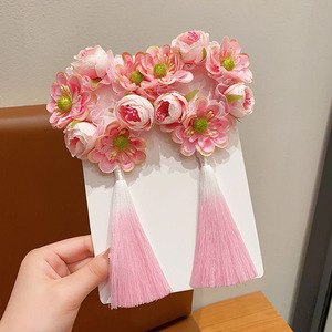 เครื่องประดับผมสำหรับเด็ก รูปทรงดอกทิวลิป มาพร้อมกับยางรัด<span class=keywords><strong>ผม</strong></span>น่ารักและยืดหยุ่นได้ ให้เสน่ห์แบบเจ้าหญิง - Product Image 3