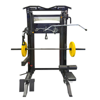 Máquina Multifuncional de Grado Comercial: Power Rack, Cable Crossover, Máquina Smith y Sistema de Poleas Ajustable para Gimnasio en Casa