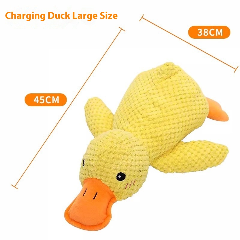 Large charging duck [duck sound]