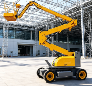 Plataforma Elevadora Articulada Hidráulica Autopropulsada Amarilla para Trabajos Aéreos en Construcción - Product Image 5