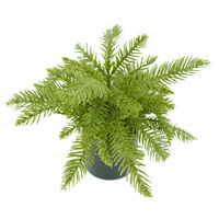 Plante artificielle d'eucalyptus en pot 23 cm, en plastique durable et écologique, petit bonsaï feuille de monnaie pour bureau et intérieur