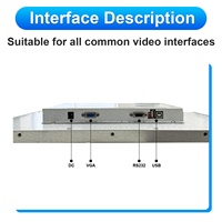Monitor para Juegos Nuevo con Panel de Vidrio de 19 Pulgadas, Borde de Acero Inoxidable, Relación de Aspecto 4:3 e Interfaz USB