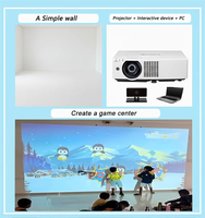 Jeux interactifs muraux à écran tactile de sécurité, jeux de frappe de balles pour aire de jeux intérieure, piscine à balles pour enfants