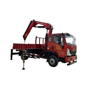 Camion grue à bras articulé Sinotruk Howman 3900, véhicule de transport et de levage Hongchang Tianma 6,3 tonnes à 5 sections de bras articulés - Product Image 1