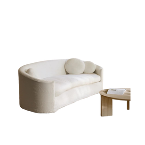 Divano Moderno Yicheng a 3 Posti in Tessuto Bianco, Set Divano Angolare Imbottito per <span class=keywords><strong>Soggiorno</strong></span>, <span class=keywords><strong>Arredamento</strong></span> per Villa in Vendita - Product Image 5