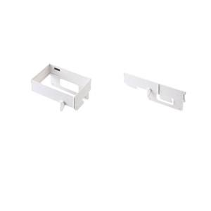 Support mural blanc rectangulaire pour sacs poubelles, rangement pour l'organisation des armoires de cuisine - Product Image 1