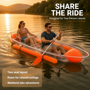 Kayak de Vidrio <span class=keywords><strong>Transparente</strong></span> Ghealth Equipado con Remo y Flotador, Accesorio Popular para Fotos OEM ODM - Product Image 1