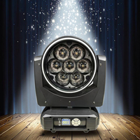 Cabezal móvil con zoom LED Vortex Beam de 7x60W con panal dinámico y efectos de fusión interna