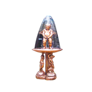 Bronze Mermaid Tượng Đài Phun Nước Với Thiên Thần Chữ Thập Motif Cho Ngoài Trời Vườn Năm Mới Thiết Kế Cảnh Quan Kim Loại Thủ Công Sản Phẩm - Product Image 2